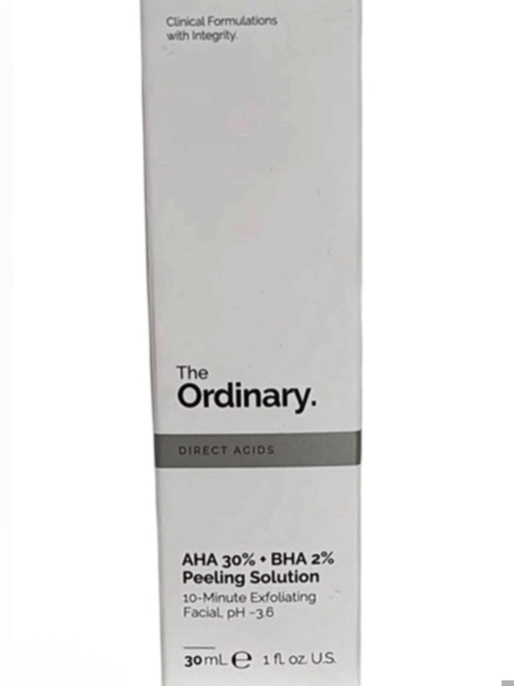 The Ordinary AHA 30% + BHA 2% Peeling Solution, Advanced Exfoliating Peel New